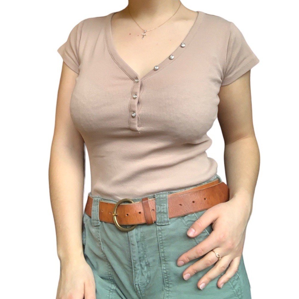 Guess Rhinestone Cotton Top - Picture 3 of 11